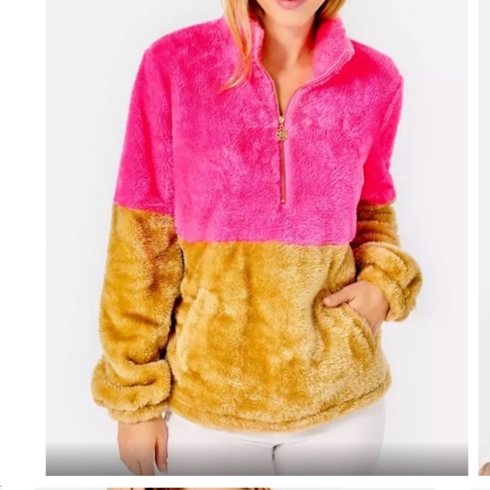 Lilly Pulitzer Keala Sherpa Popover Sweatshirt Size XXL NWT - Picture 2 of 16